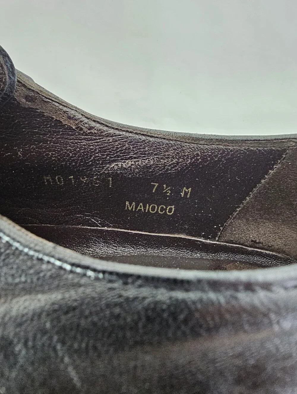 Bruno Magli Maioco Black Leather Cap Toe Oxfords Shoes